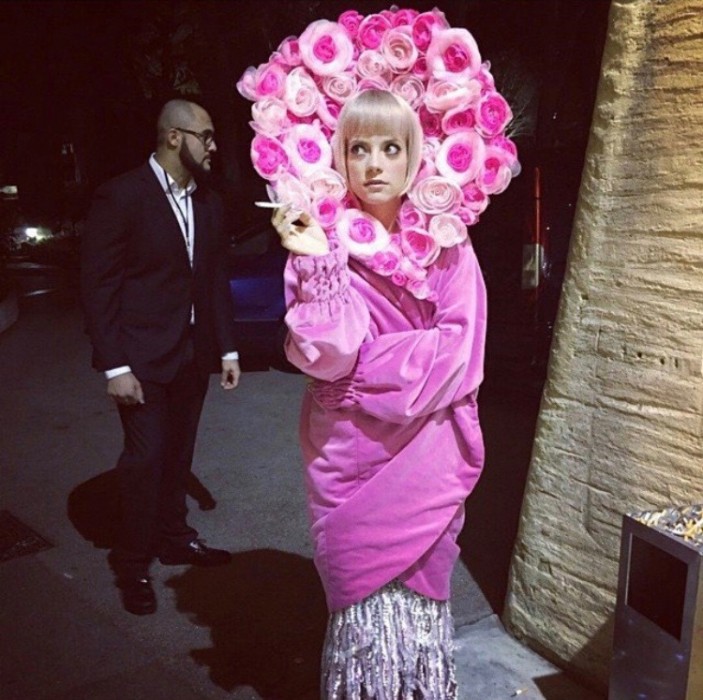 Lili Allen backstage